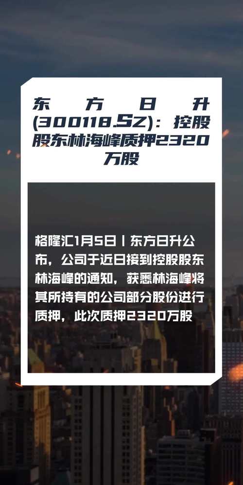 东方日升2024年三季报财务数据_东方日升股票_东方日升股东林海峰质押650万股