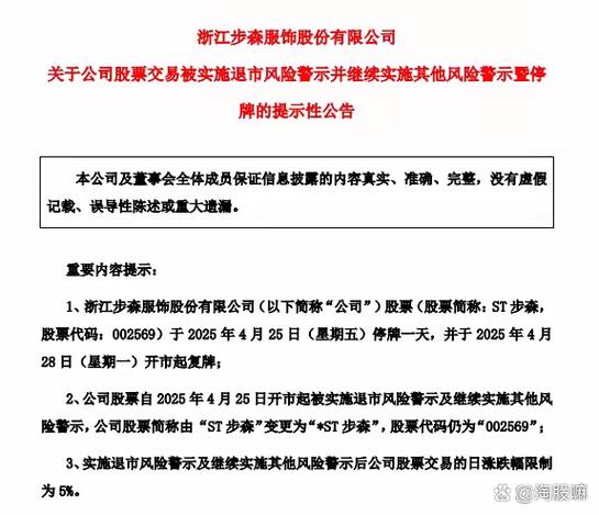长江投资退市风险警示_停牌复牌新规_A股退市风险警示